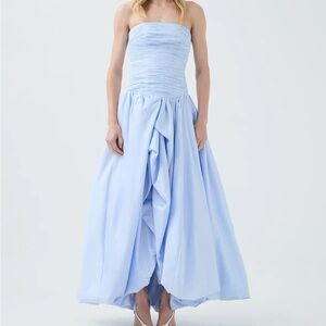 Aje violette bubble hem maxi dress